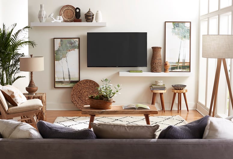 what-to-put-under-a-mounted-tv-photos